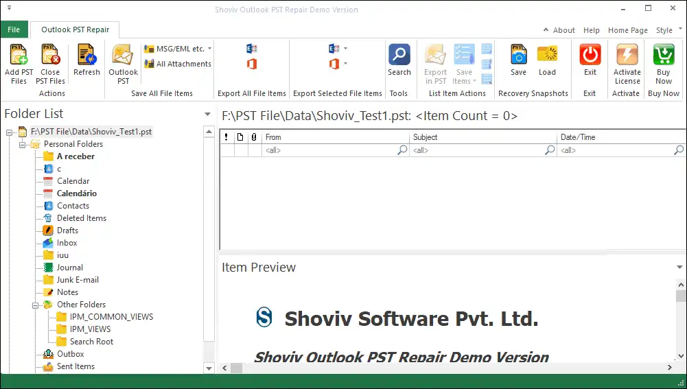 Herramienta de reparación PST de Shoviv Outlook - Solución confiable para reparar archivos PST corrompidos o inaccesibles sin esfuerzo. media 2