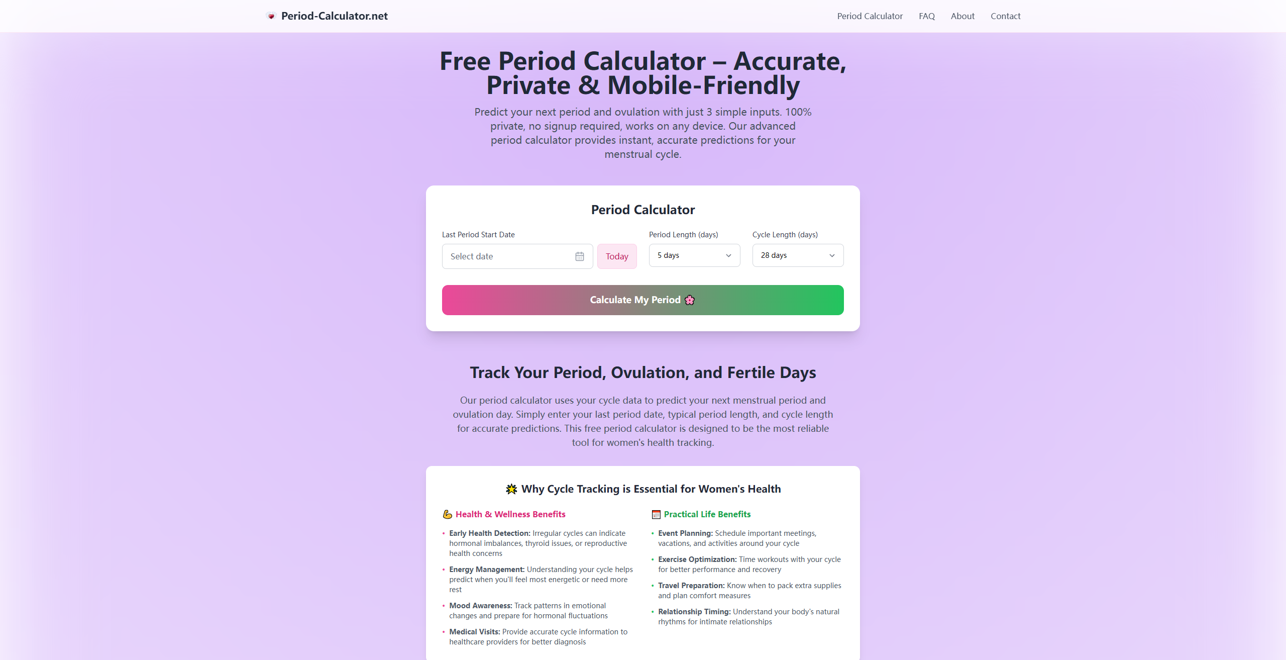 Period-Calculator.net media 1