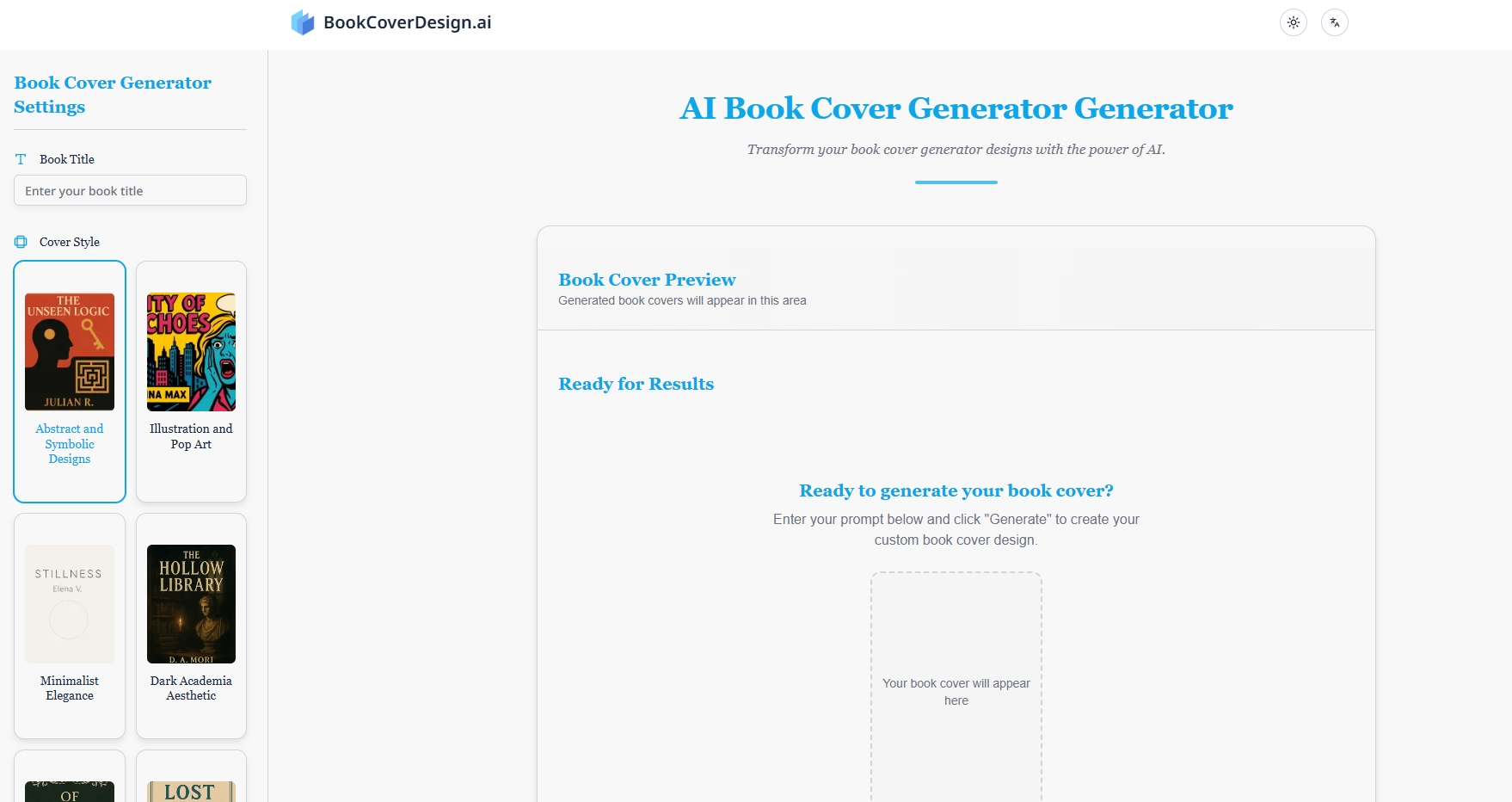 书籍封面设计 - AI书籍封面设计-Bookcoverdesign.ai媒体1