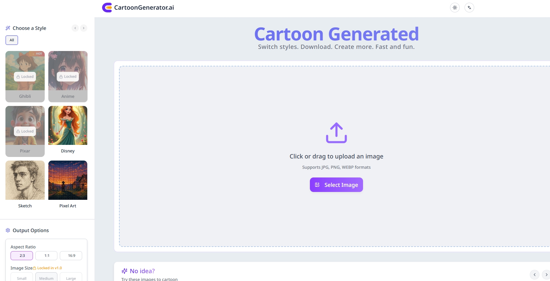 Generatore di cartoni animati media 1