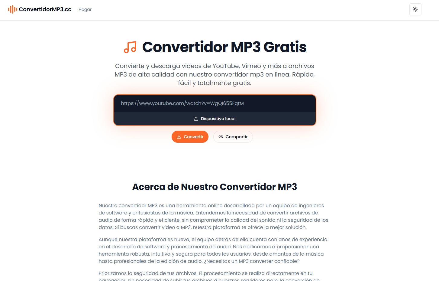 Convertitore audio MP3 |Convertidormp3.cc
