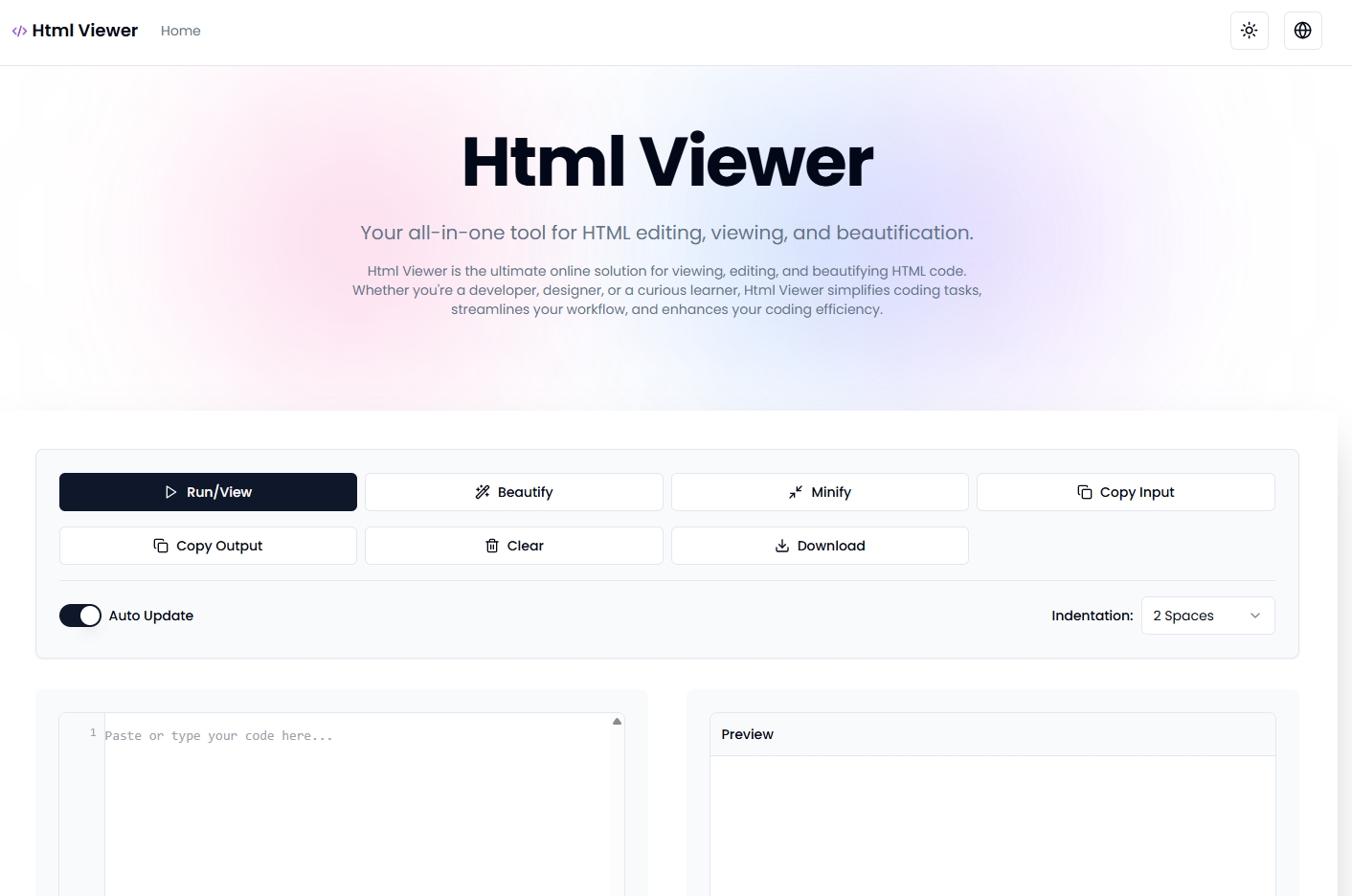 HTML 뷰어 - HTML 뷰어 및 온라인 편집기 - 시각화 코드 |htmlviewer.cc 미디어 1