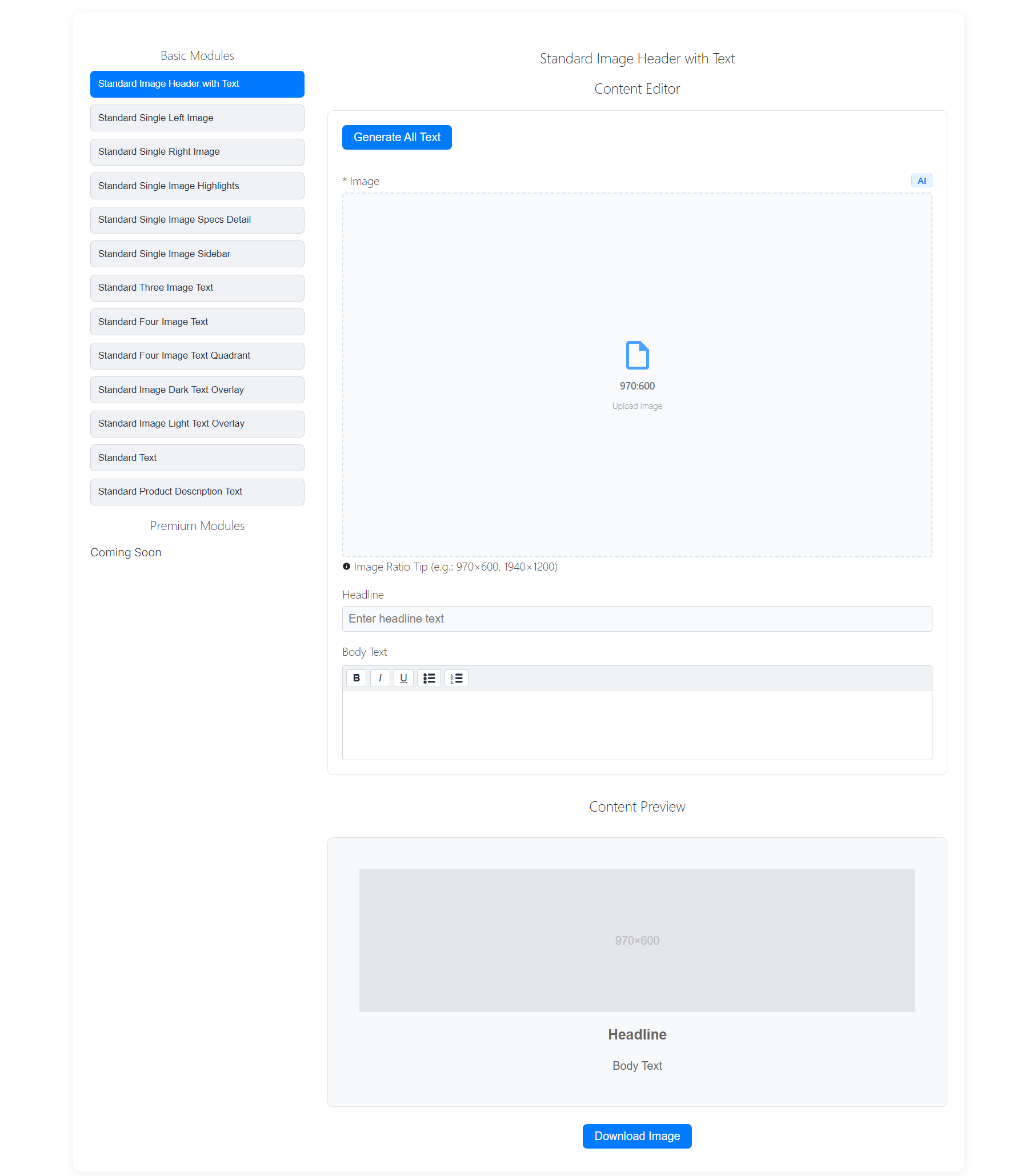 Amazon A+ Content Generator