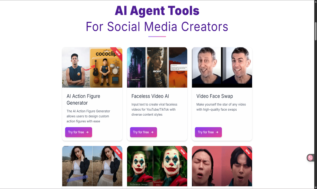 Mídia 1 de CoCoClip.AI - Cococlip.ai-editor de vídeo all-in-one