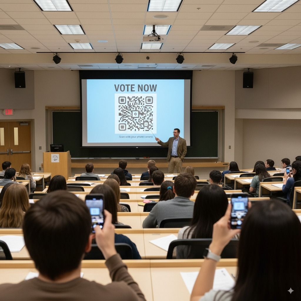 폴리 - QR 코드를 설문 조사 및 설문 조사 시청합니다 미디어 1