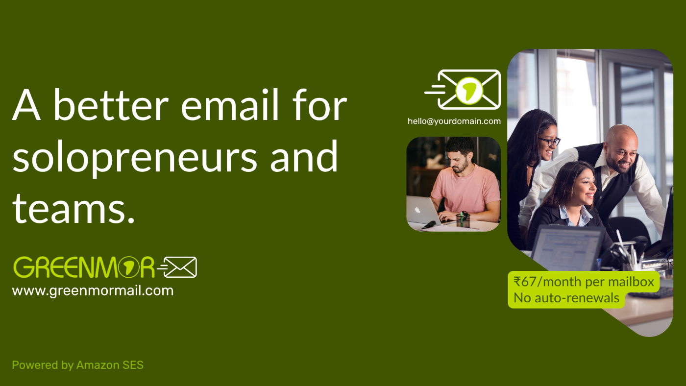 Greenmor Mail - Ottieni un'e -mail veloce e sicura per il tuo dominio media 1