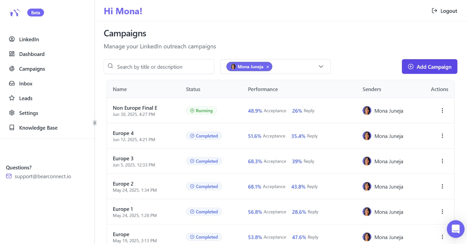 BearConnect - Smarter LinkedIn Outreach.Crescita più veloce. media 4