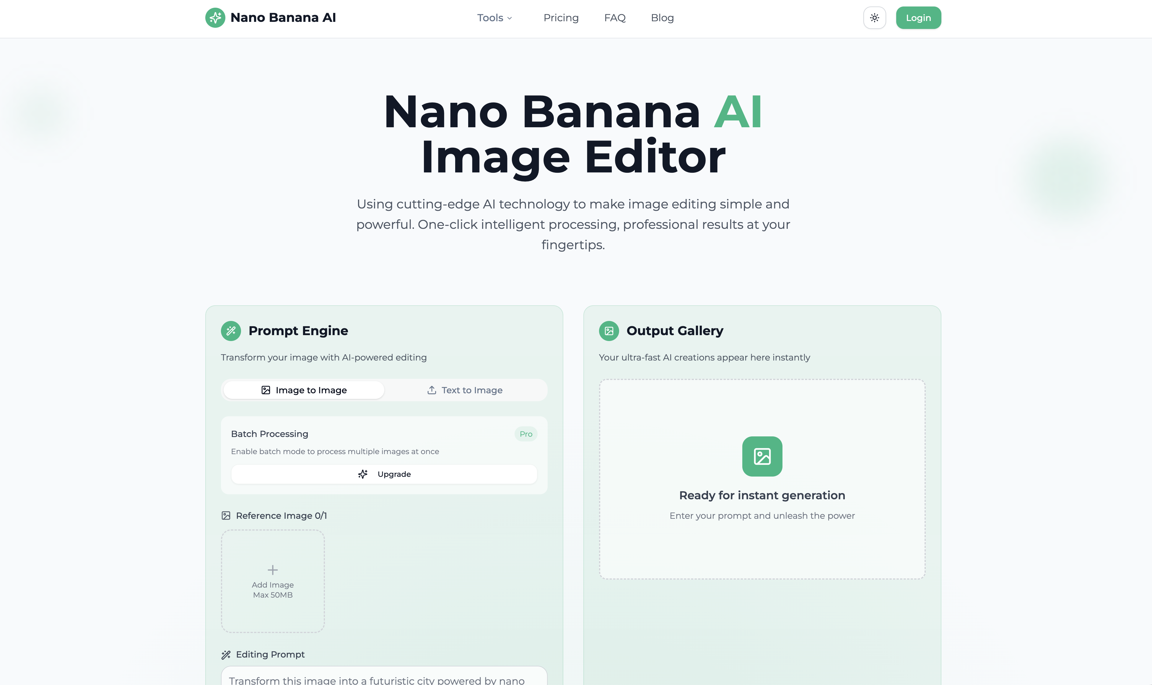 Editor imej nano pisang
