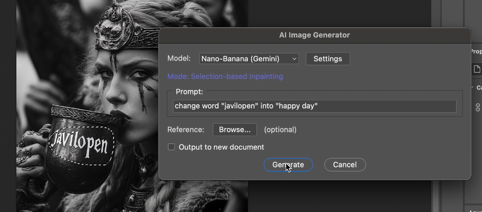 Photoshop AI Plugin - Nano Banana