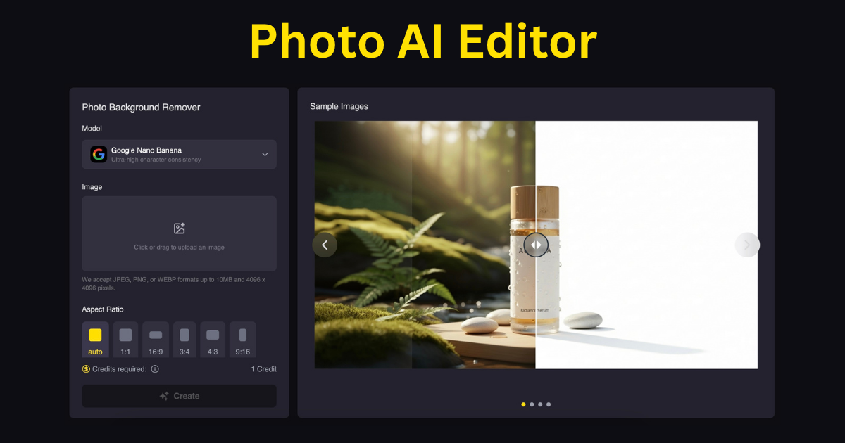 Média Photo AI Editor - Modification photo alimentée par AI: modifier, transformer et améliorer avec du texte 1