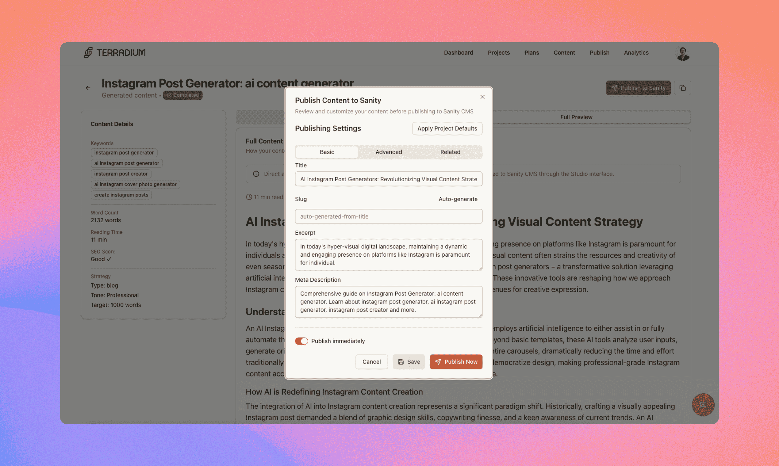 Média Terradium - Arrêtez de rechercher des mots clés.Commencez à publier des articles de blog. 2