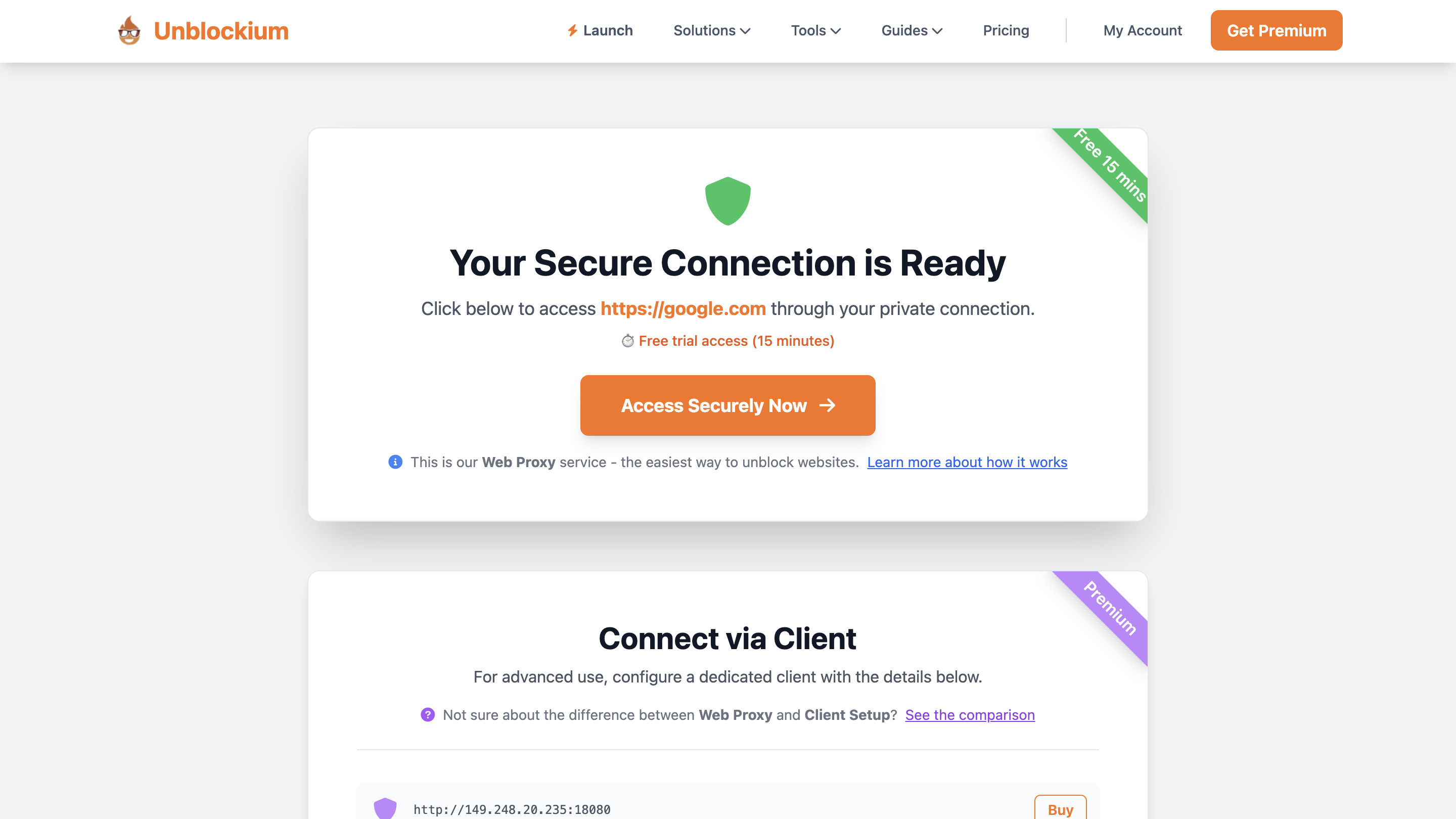 وسائط Unblockium: Unblock websites - Unblock websites instantly: Never hit a dead proxy again. 3