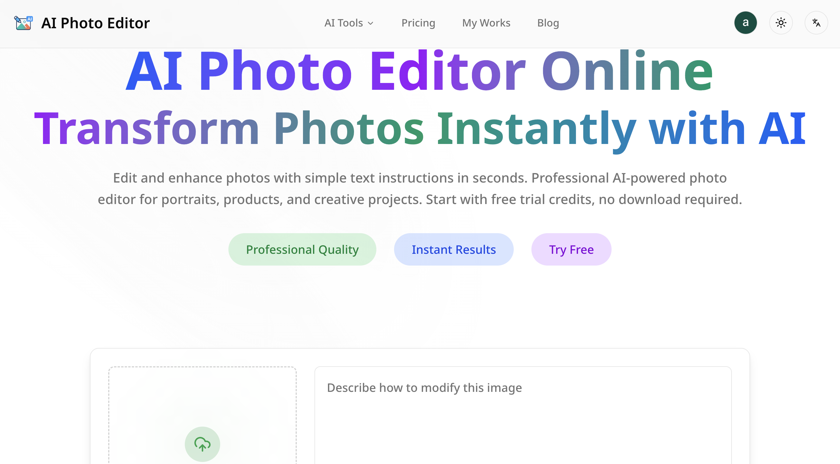 AI Photo Editor - Editor de fotos con IA en línea media 1
