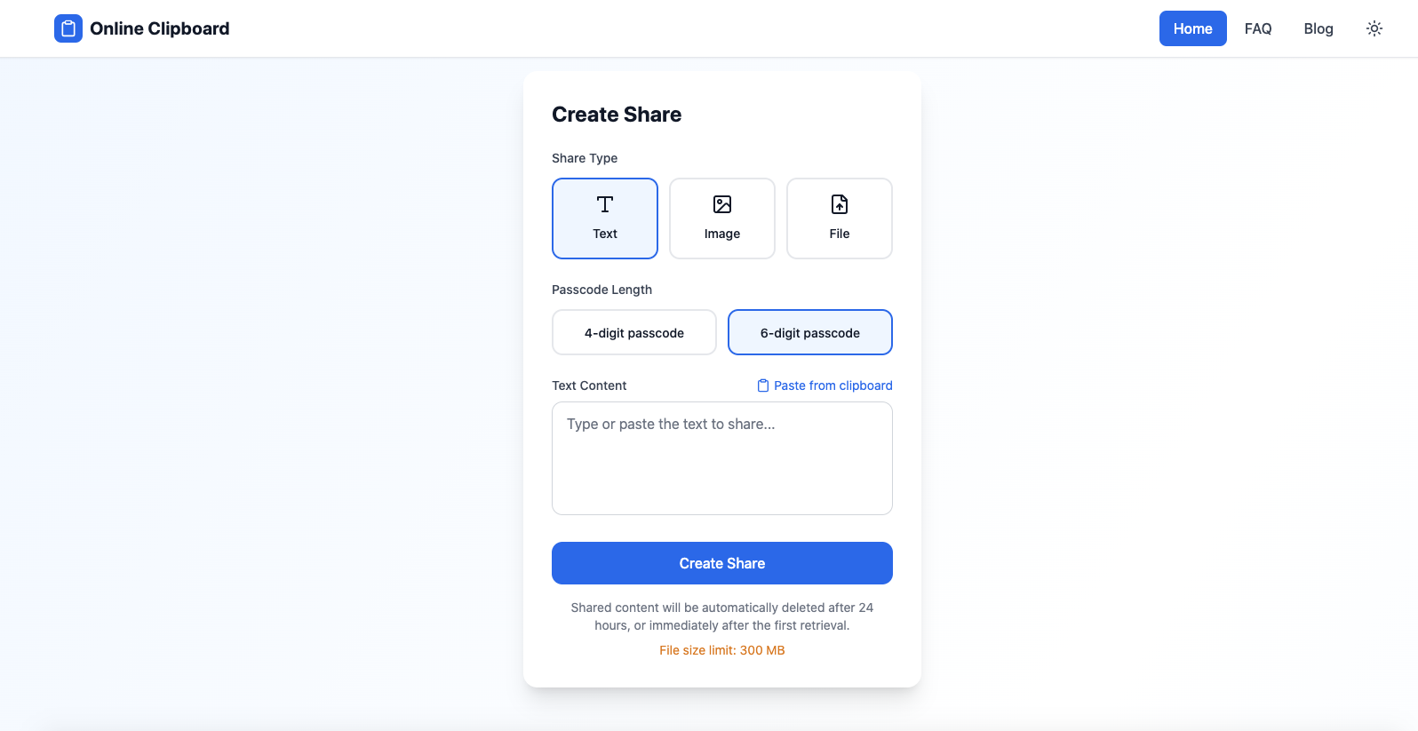 온라인 클립보드 - onlinclipboard.com-텍스트 및 파일용 무료 온라인 클립보드 미디어 1