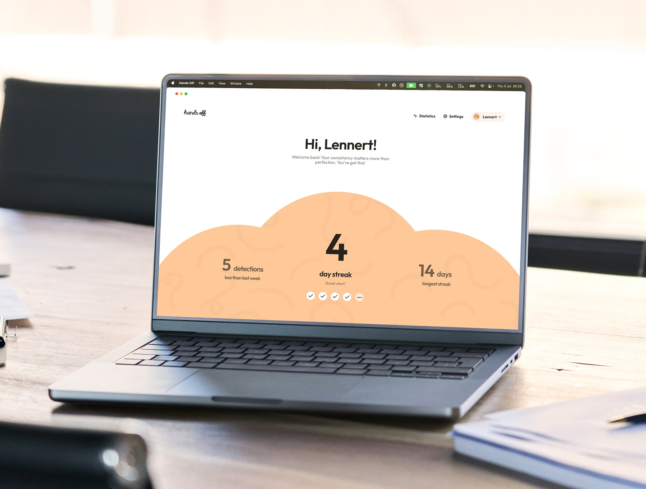 ハンズオフアプリ