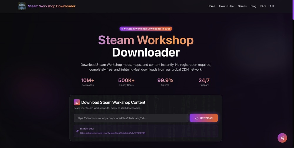 새로운 Steam 창작마당 다운로더 - Steam 창작마당 다운로더 – 빠르고 무료 도구 미디어 1