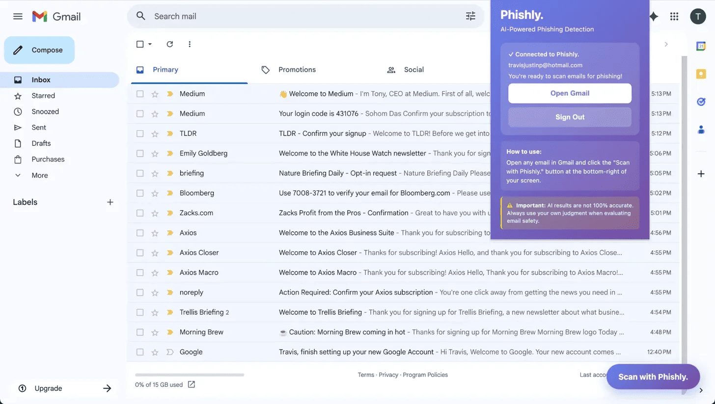 피싱 - 원클릭으로 AI 피싱 탐지. 미디어 2