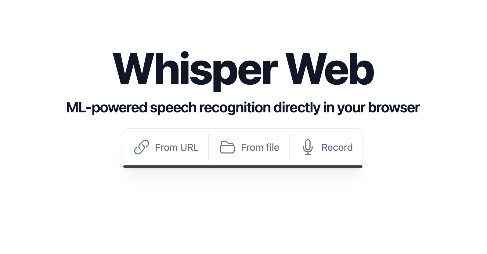 속삭임 웹 - 브라우저 내 음성 텍스트 변환 • 비공개 • 업로드 없음 미디어 2