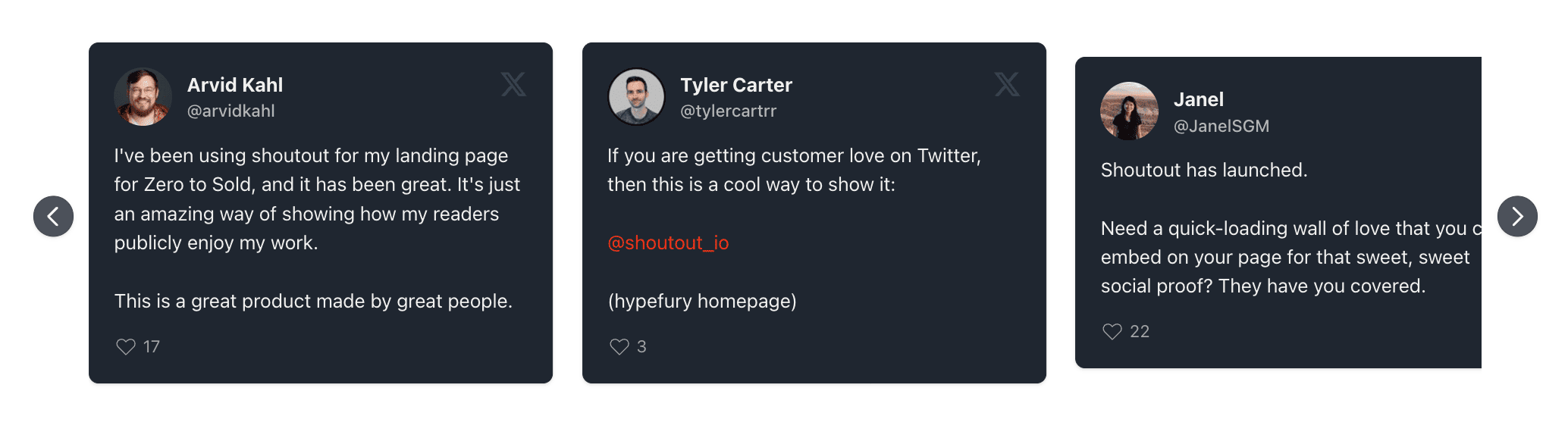 외침 - 전환에 도움이 되는 사용후기를 수집하고 포함하세요. 미디어 1
