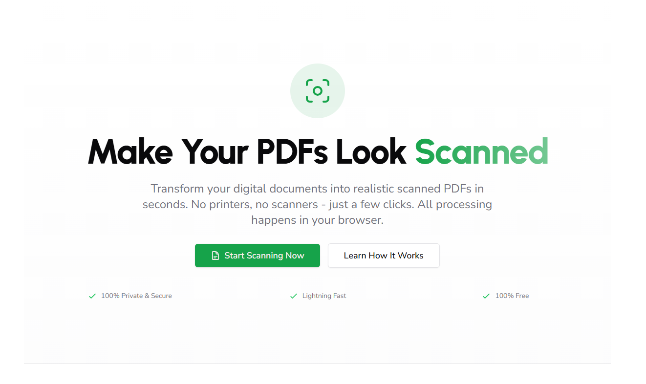 스캔드메이커 - PDF를 스캔한 것처럼 보이게 만들기 — 무료 및 비공개 미디어 1