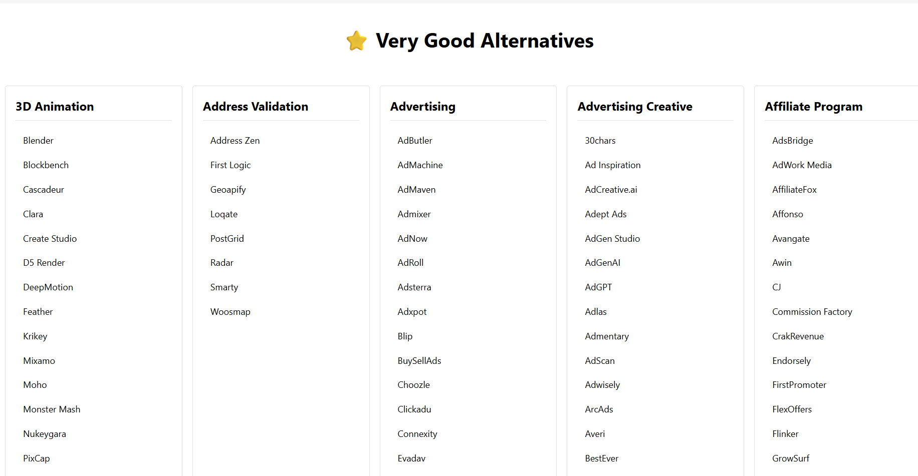 非常に良い代替品