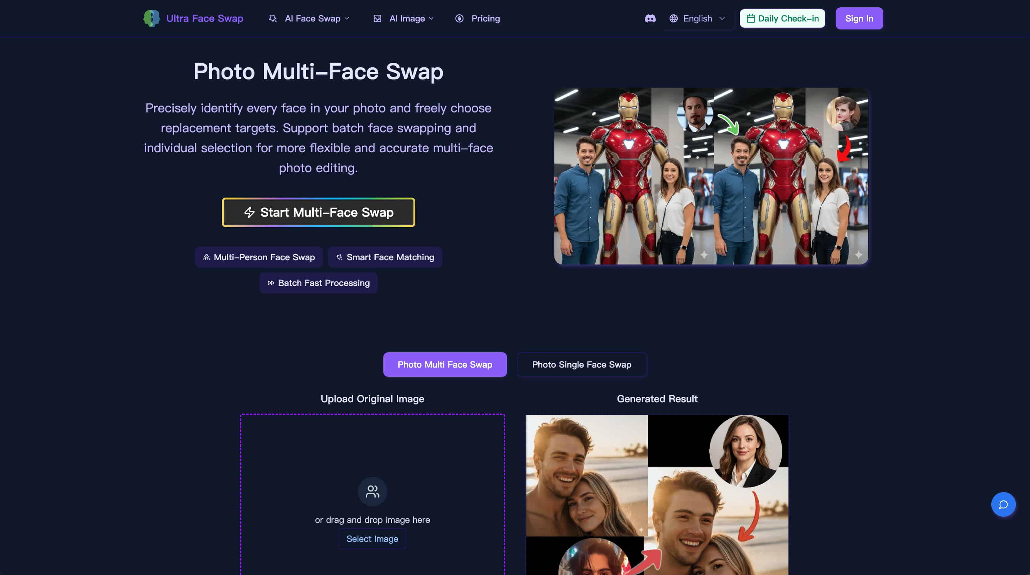 울트라 페이스 스왑 - 사진, GIF, 비디오를 위한 전문 AI 얼굴 교환 미디어 2