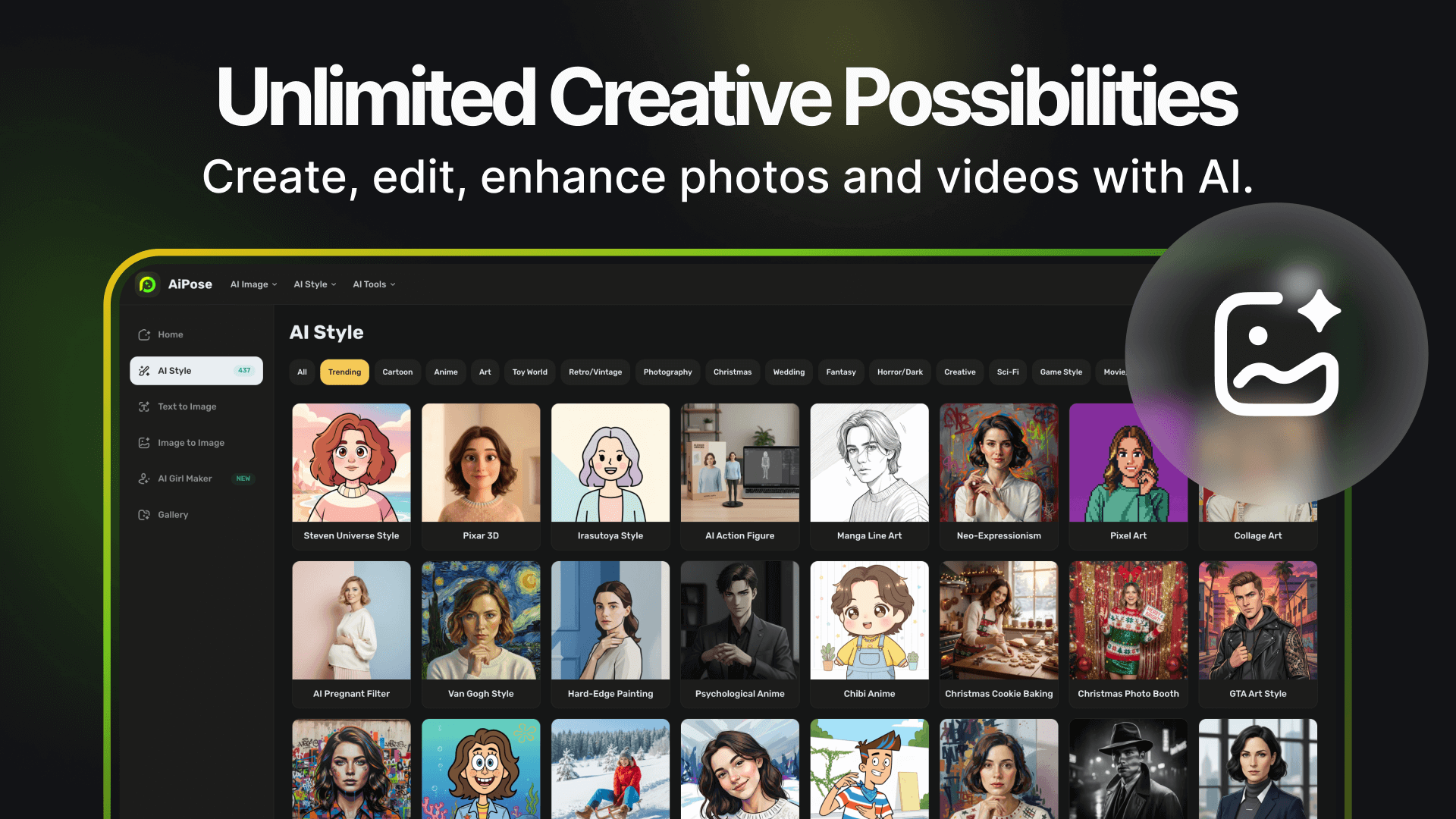 AiPose - Plataforma de creación de imágenes y vídeos con IA todo en uno media 3