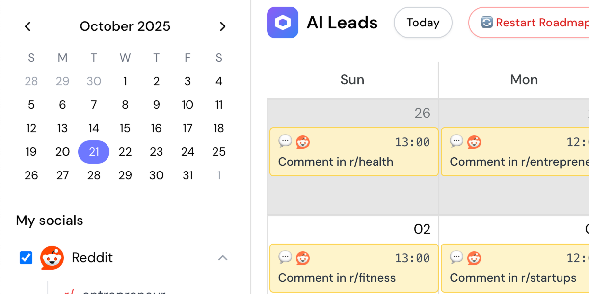 AIリード - Reddit マーケティングの自動操縦メディア1