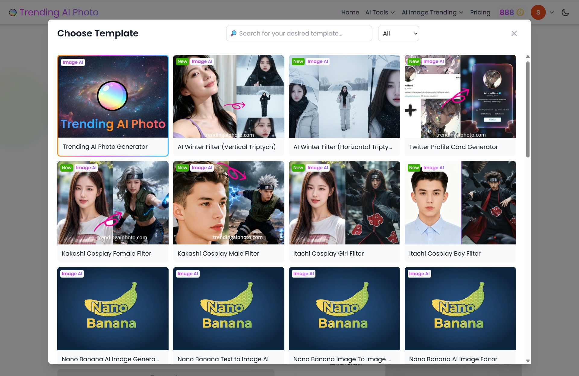 トレンドの AI 写真 - バイラルなスタイルを参照し、テンプレートを使用して無限のトレンド AI 写真とビデオを再作成します。メディア2