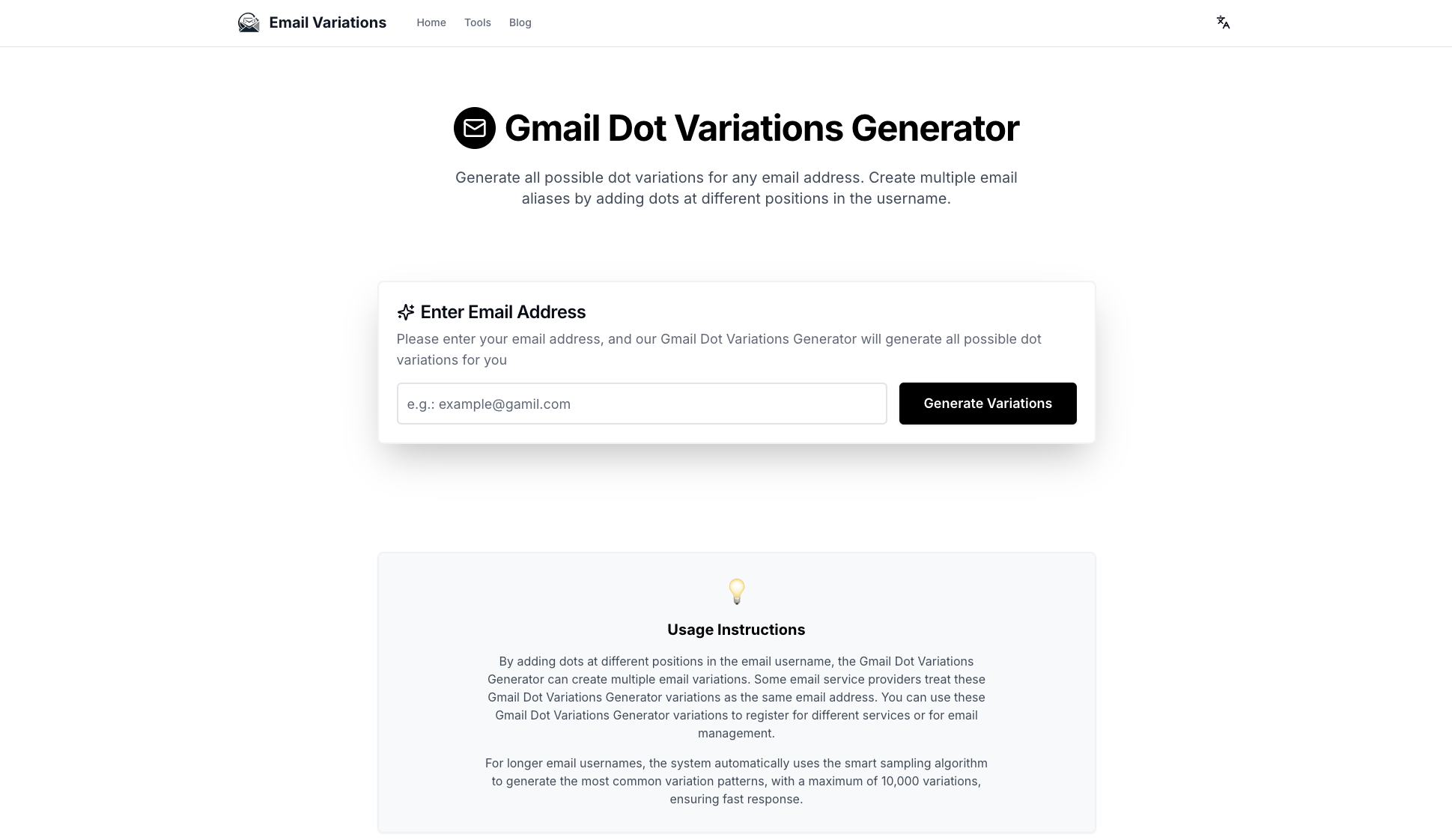 Gmail点变化生成器 - 免费 Gmail 点变体生成器 |电子邮件Variations.com媒体1