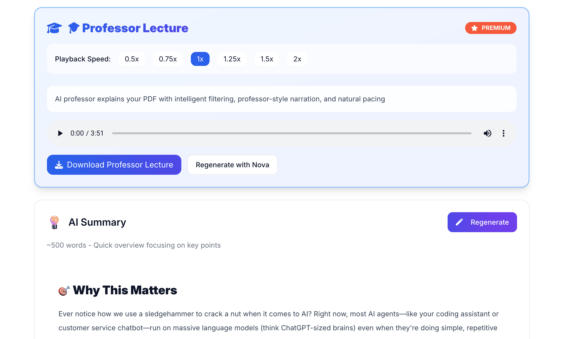 voicebrief.io - 将 PDF 变成教授媒体2