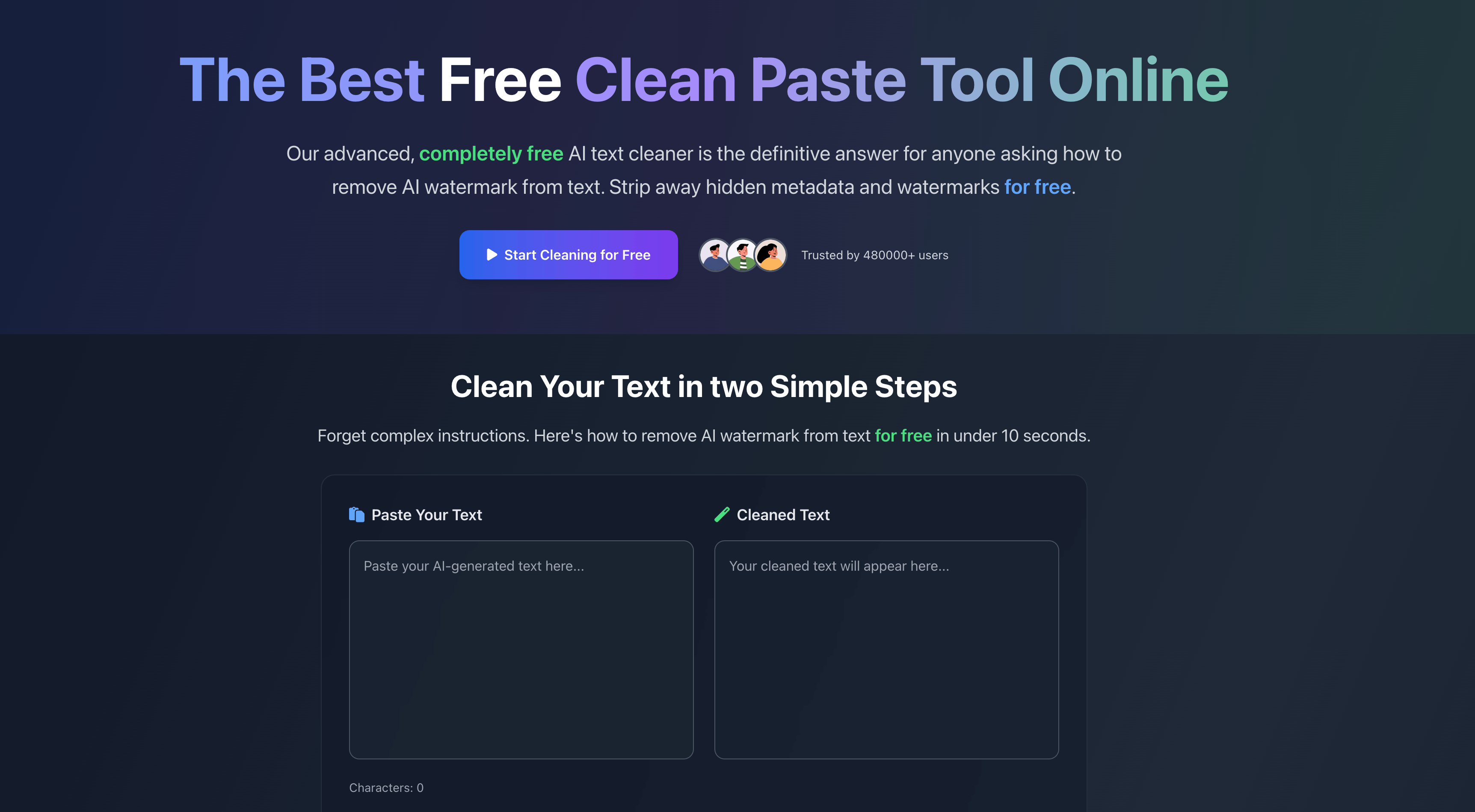 CleanPaste.org - #1 免费人工智能水印去除器媒体1