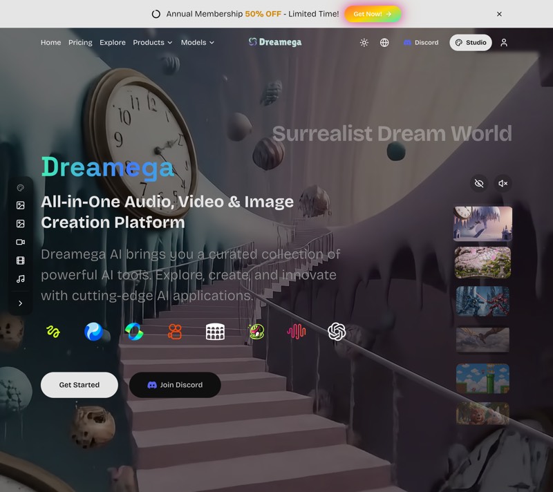 梦想人工智能 - 一体化音频、视频和图像创作平台媒体1