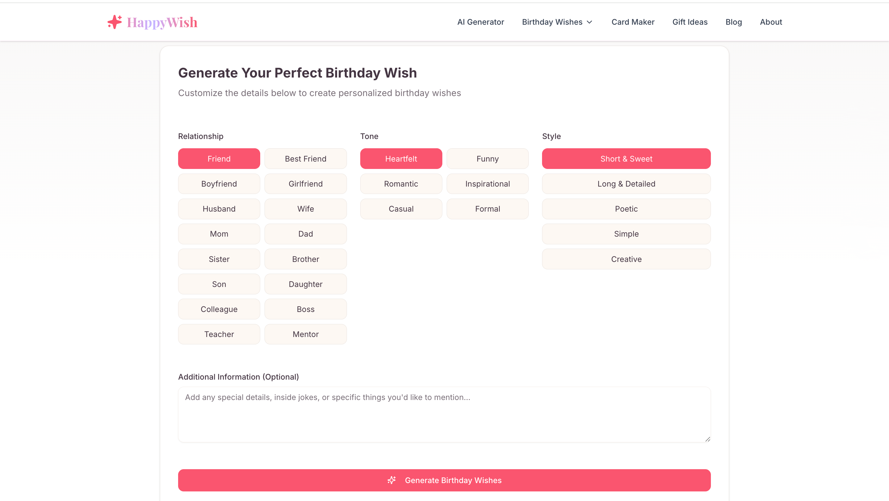 HappyWish - Personalized Happy Birthday Wishes & Cards Generated with AI.媒体2