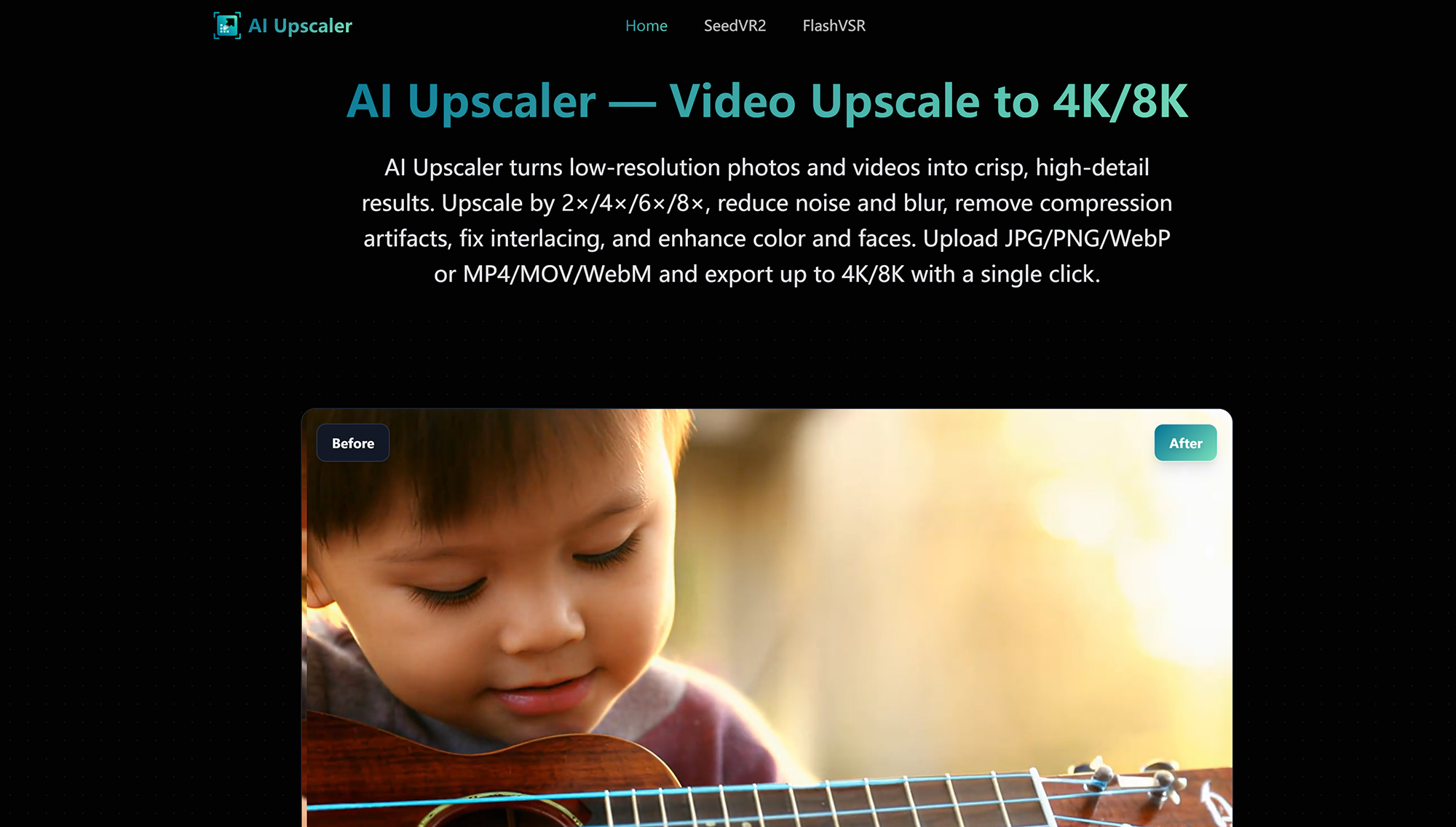 AI Upscaler - AI Upscaler — Enhance & Upscale Images/Videos to 4K/8K媒体1