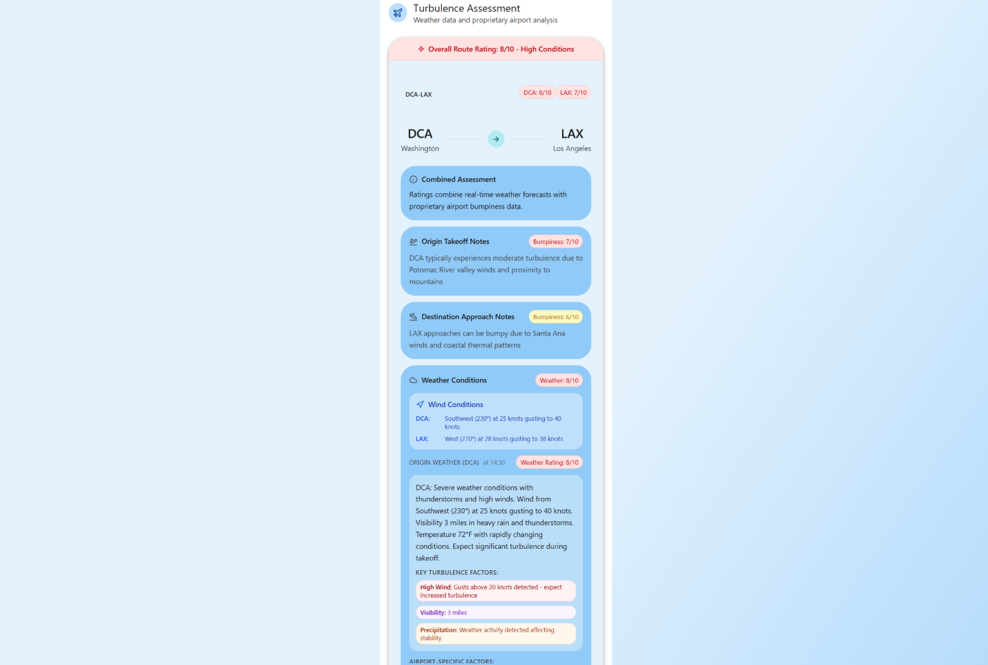 स्मूथ फ़्लाइट ऐप - मौसम और मालिकाना एआई के मिश्रण का उपयोग करके यह निर्धारित करने के लिए 30 घंटे पहले तक मौजूदा उड़ान के लिए उन्नत अशांति पूर्वानुमान उड़ान खोज एप्लिकेशन यह निर्धारित करता है कि आपकी उड़ान कितनी मीडिया 1