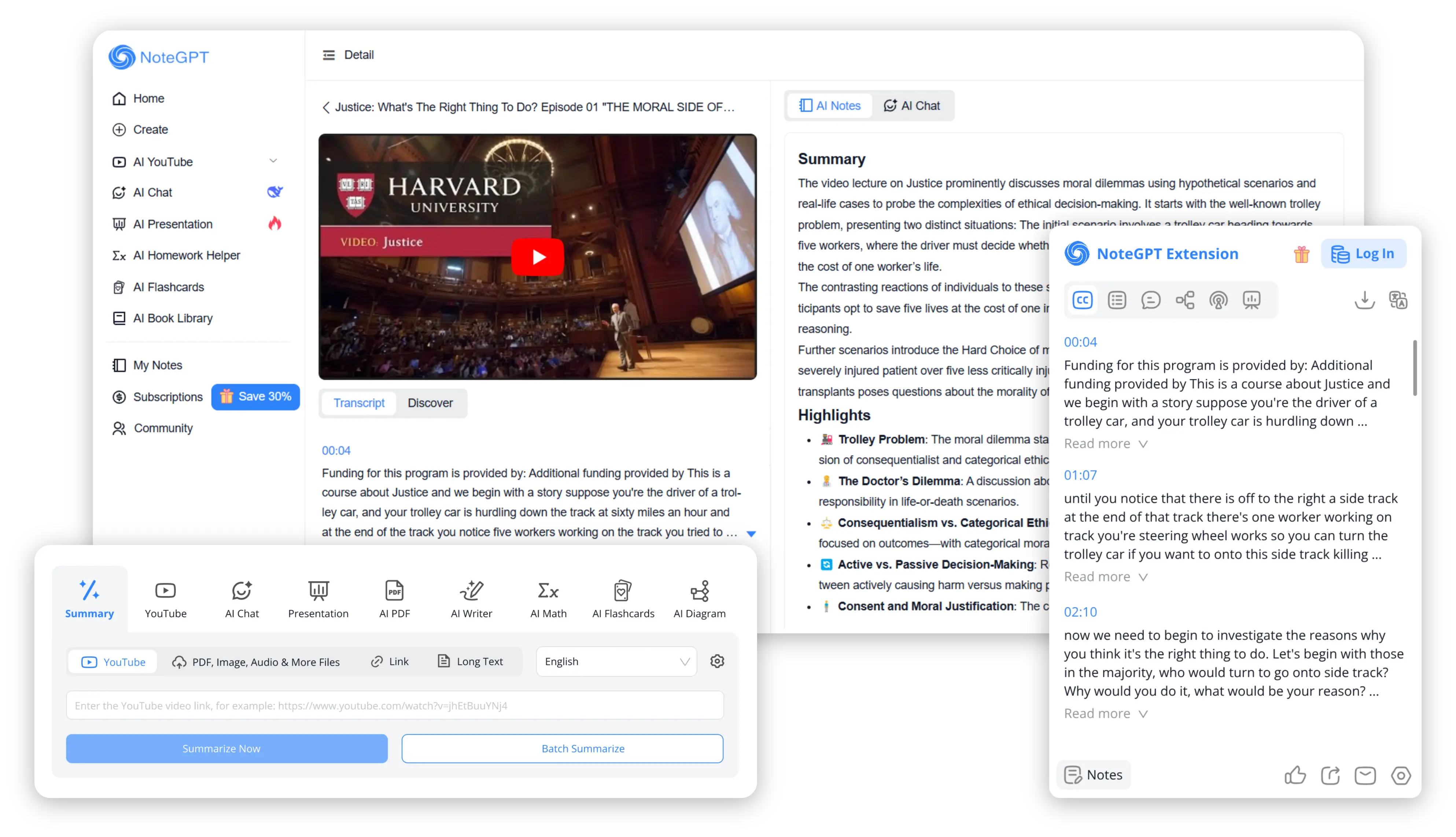 Mídia 2 de Notegpt - Seu assistente de aprendizagem de IA multifuncional