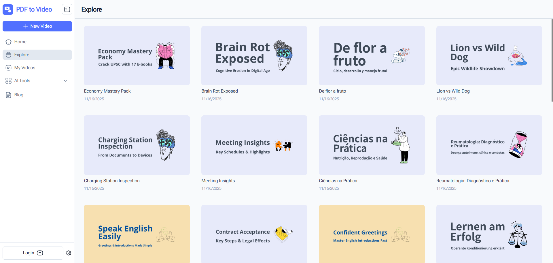 PDF in video AI - Converti PDF e qualsiasi contenuto in video online gratuitamente media 2