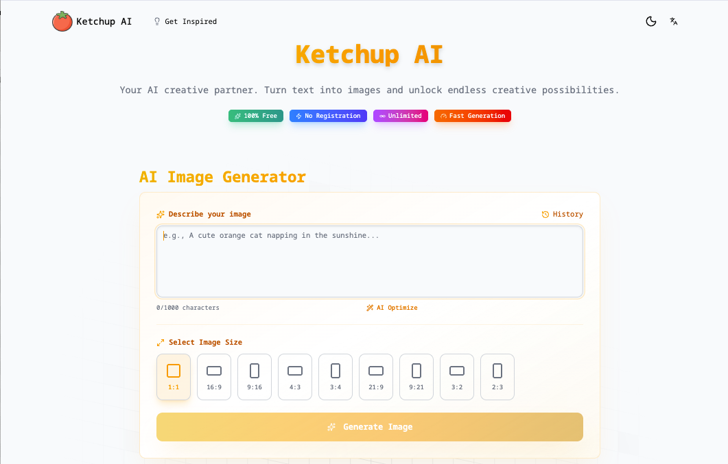 Media AI Ketchup - Ketchup AI adalah penjana imej AI percuma - tiada pendaftaran, penggunaan tanpa had 1