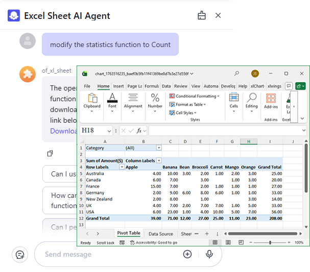 Ferramentas de IA do Excel 4 em 1