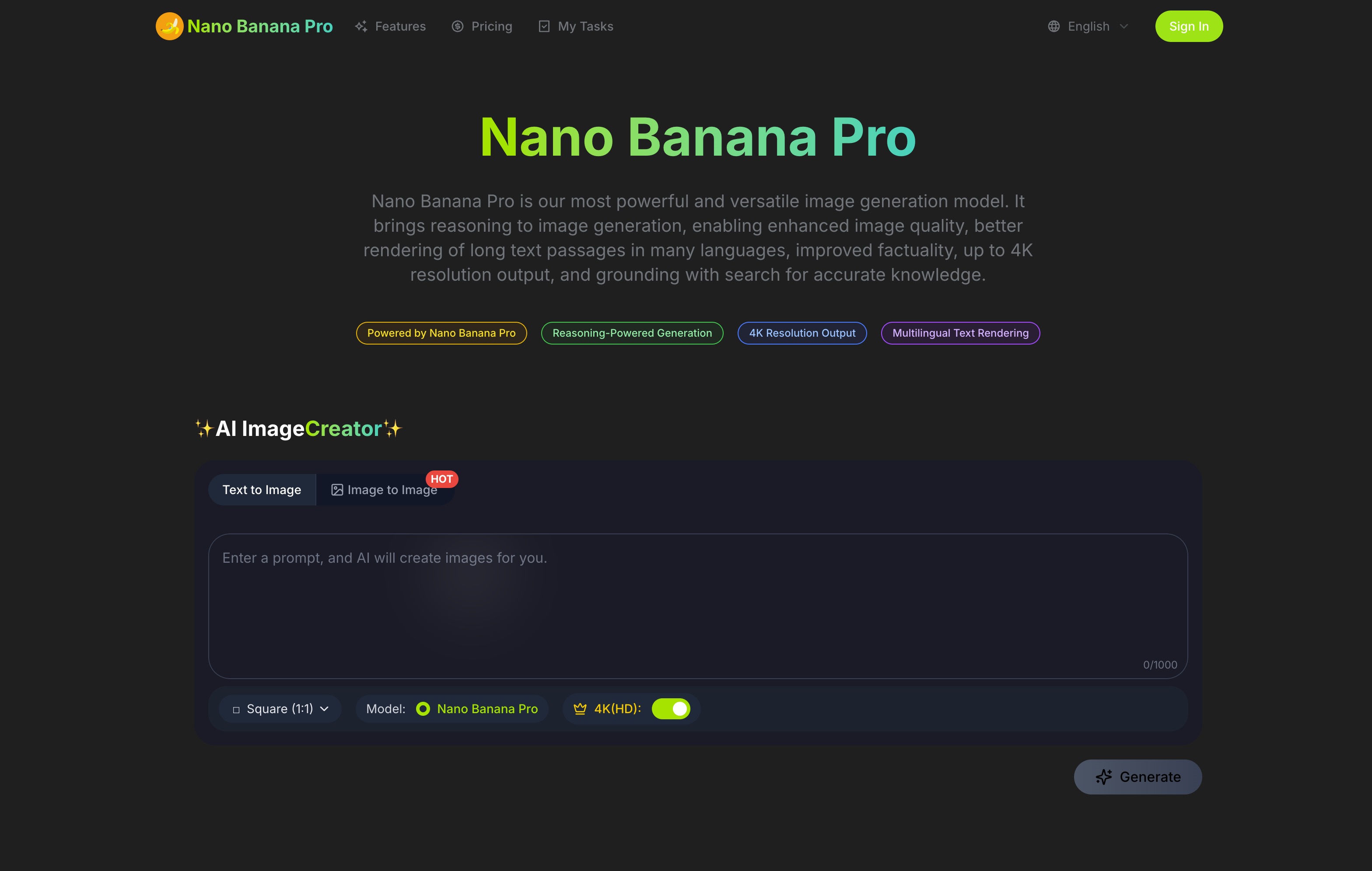 Mídia 1 de Nano Banana Pro CHK - Nano Banana Pro: gerador de imagens 4K AI
