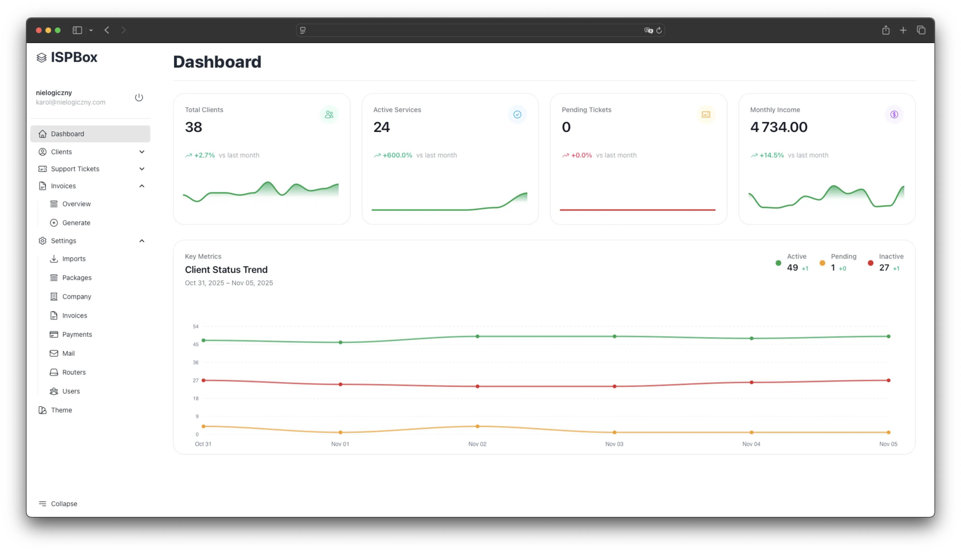 ISPBox.net - ISPBox.net is a software solution for ISPs to manage clients, speed packages, and client reports in a centralized platform media 1
