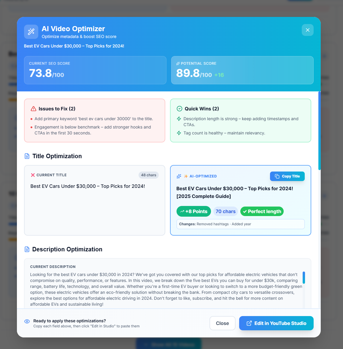 Makefy - AI that boosts your YouTube SEO and finds the perfect B-roll instantly media 4