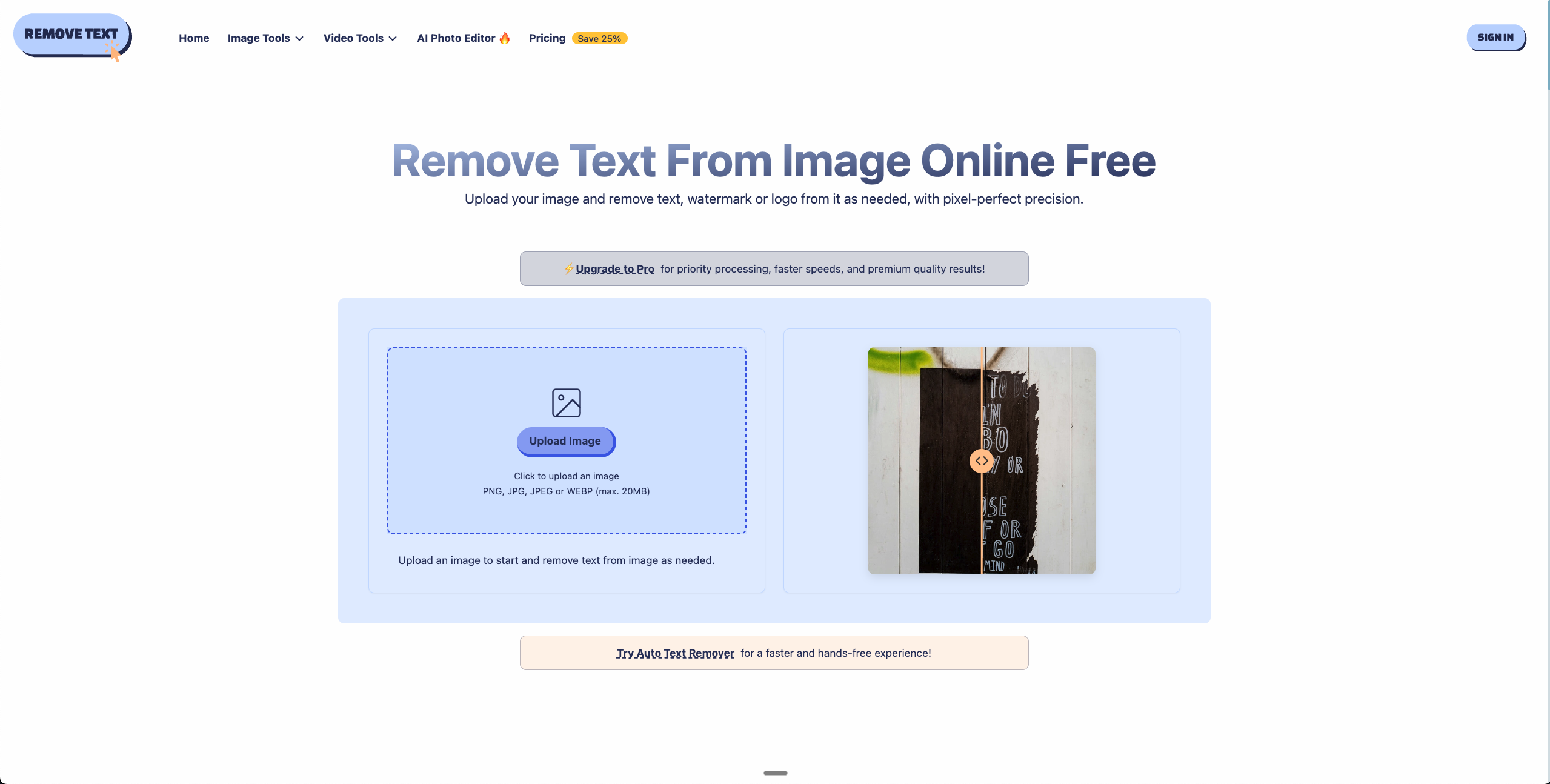 Media Keluarkan teks dari gambar - Keluarkan teks, tanda air atau logo yang tidak diingini dari gambar 1