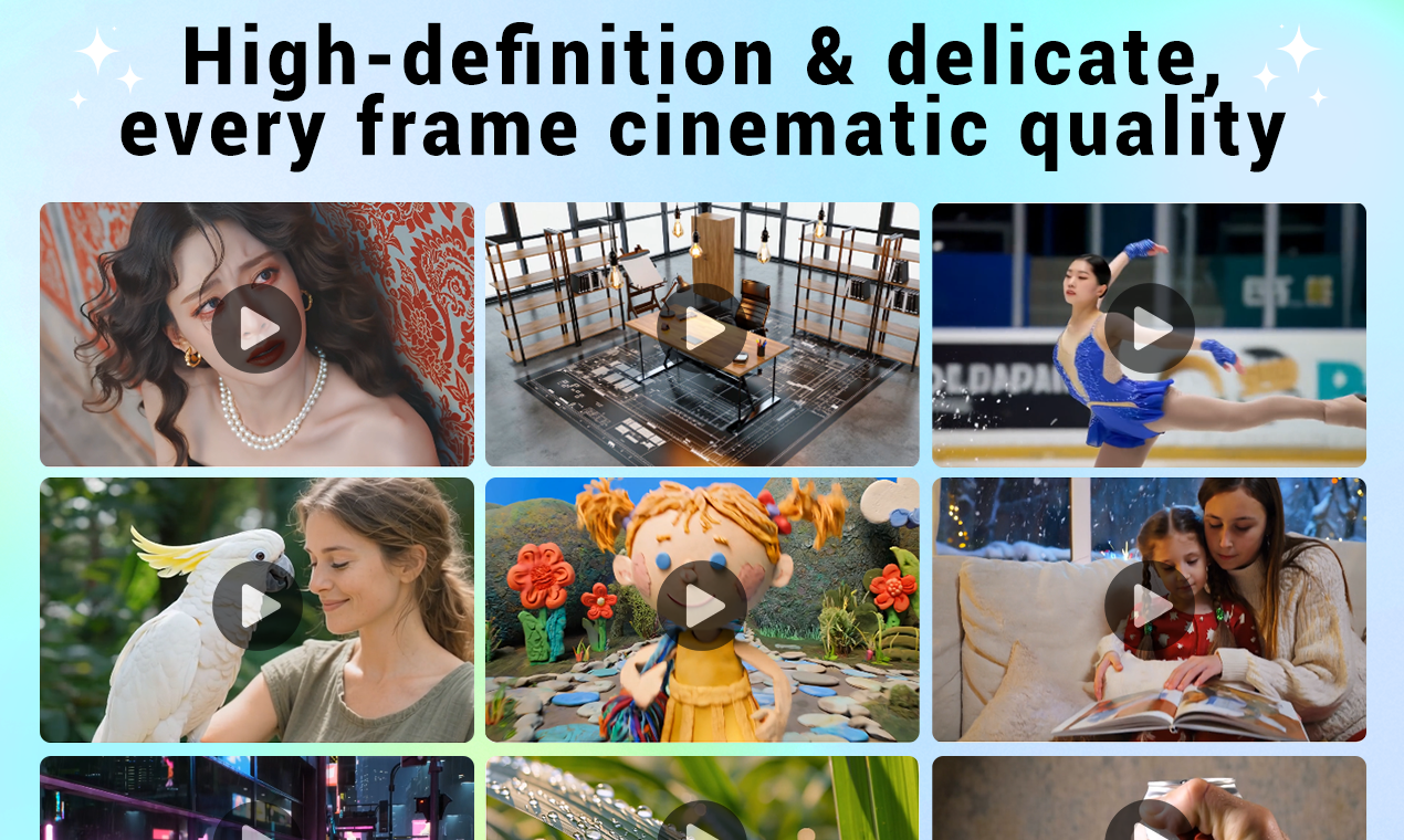 ฮุนหยวนวิดีโอ 1.5 - การสร้างวิดีโอ AI น้ำหนักเบาเพื่อเนื้อหาที่ราบรื่นและมีคุณภาพสูง media 1