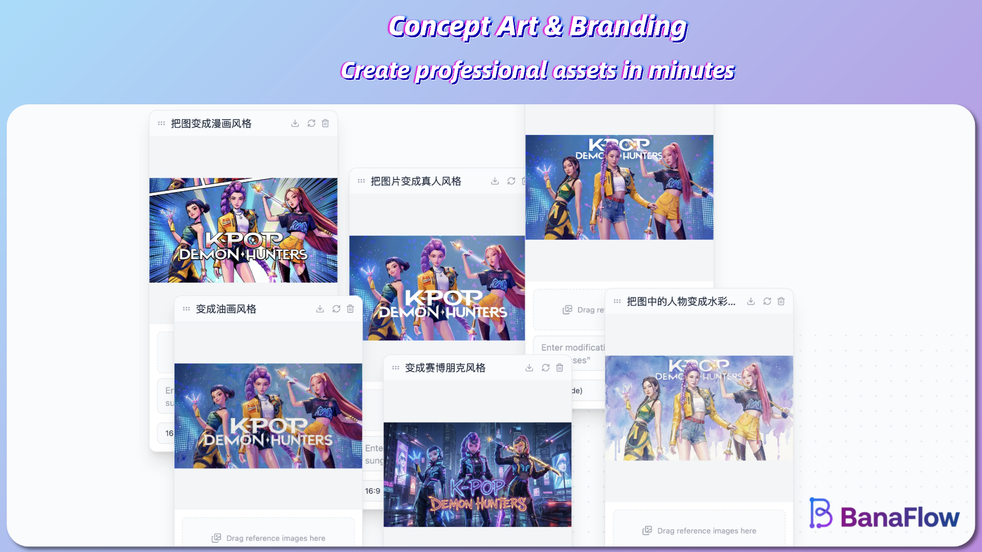 บานาโฟลว์ - วางแผนแนวคิดการออกแบบของคุณบนผืนผ้าใบ AI ที่ไม่มีที่สิ้นสุด media 4