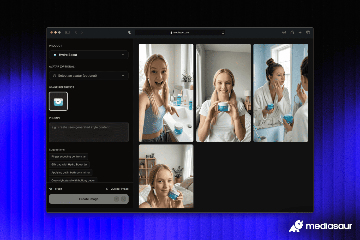 เมเดียซอร์ - ที่ที่แบรนด์ต่างๆ สร้าง UGC ภาพผลิตภัณฑ์ และโฆษณา ทั้งหมดนี้ด้วย AI media 1