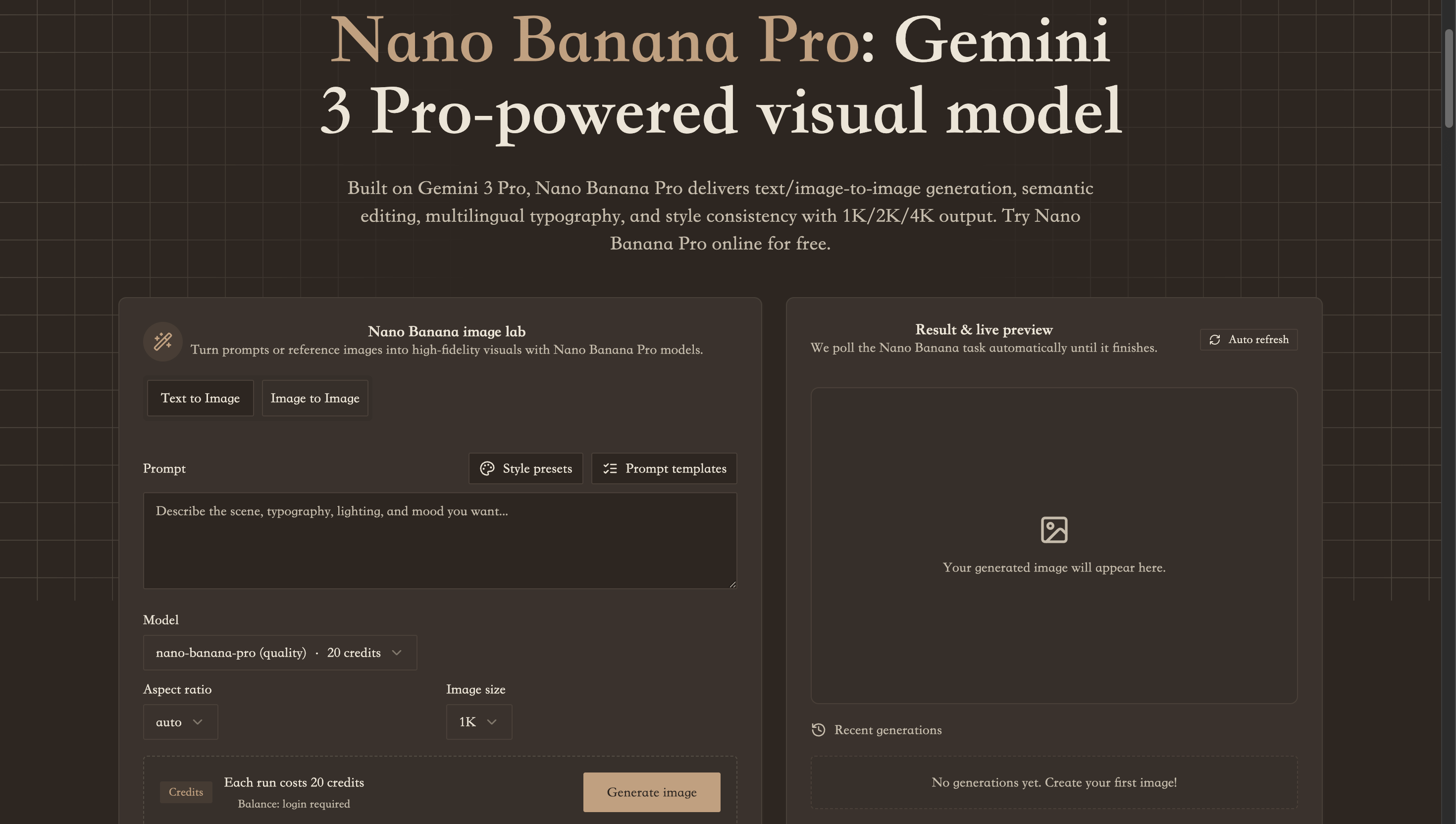 นาโนบานาน่าอาปี้ - Nano Banana Pro เป็นสตูดิโอสร้างสรรค์ที่เปลี่ยนข้อความหรือรูปภาพอ้างอิงให้เป็นภาพและคลิปสั้นที่สวยงามทางออนไลน์ทั้งหมด media 2