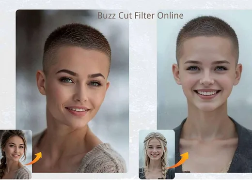 AI เปลี่ยนทรงผม - Buzz Cut ออนไลน์ฟรี – Crew/Fade, ไม่ต้องเข้าสู่ระบบ, ไม่จำกัด media 1