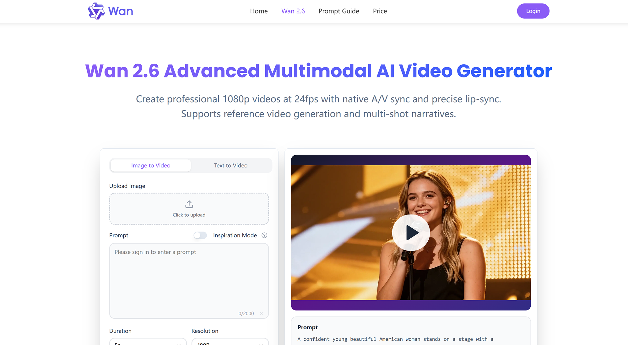 วาน 2.6 เอไอ - Wan 2.6 - โมเดลการสร้างวิดีโอ AI ชั้นนำโดย Wan AI media 1